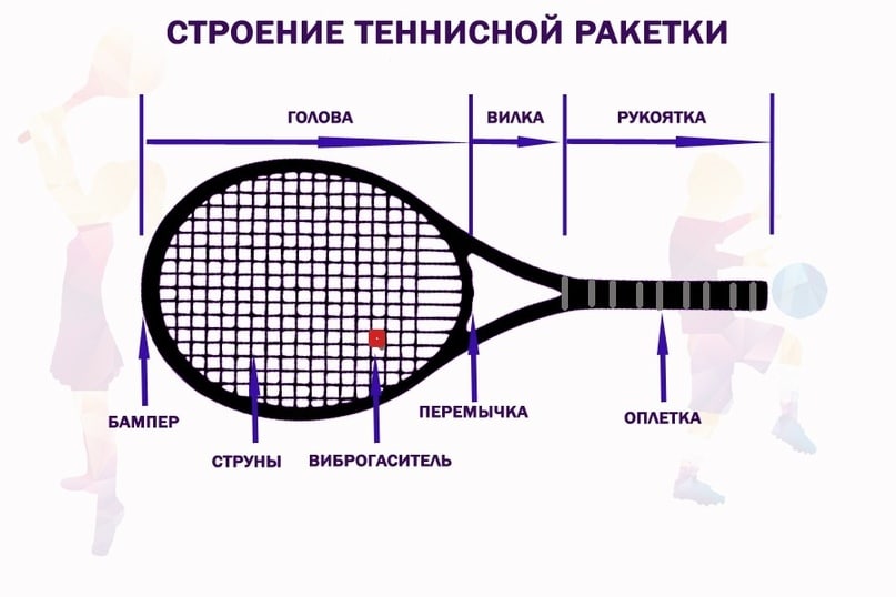 конструкция теннисной ракетки